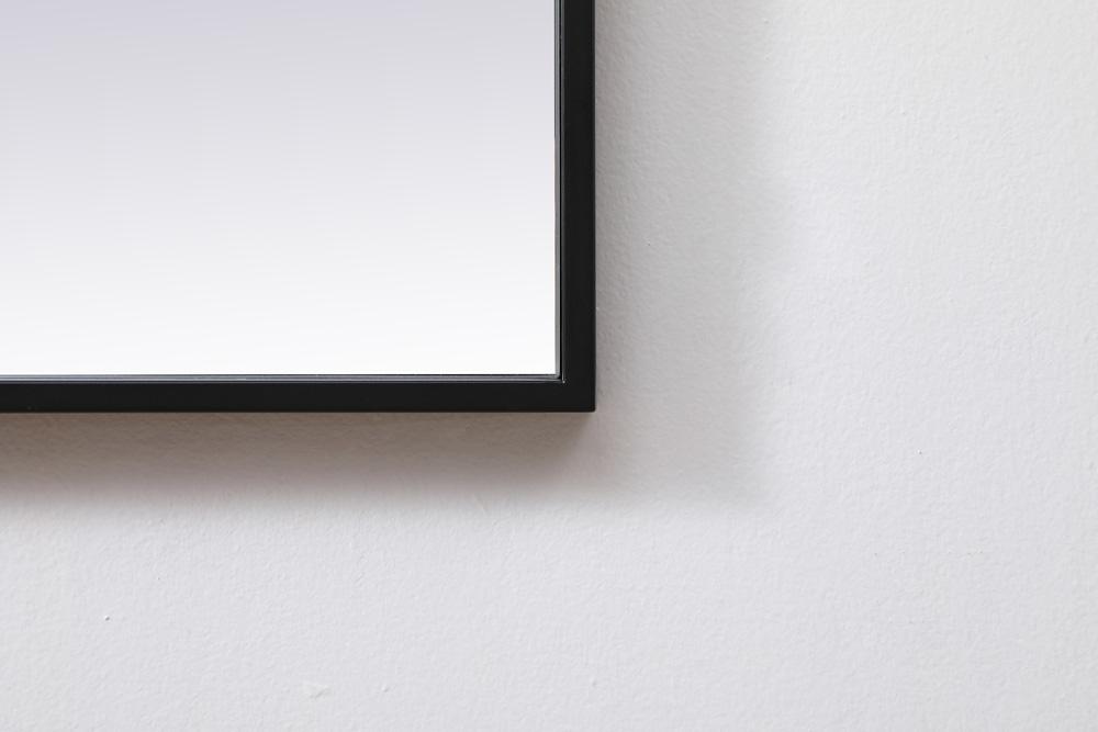Elegant Furniture & Lighting - Eternity Metal Frame Square Mirror 48 inch in Black - MR44848BK veiw 6