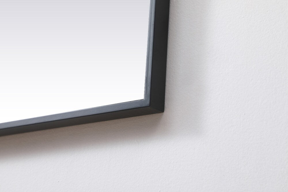 Elegant Furniture & Lighting - Eternity Metal Frame Square Mirror 48 inch in Black - MR44848BK veiw 7