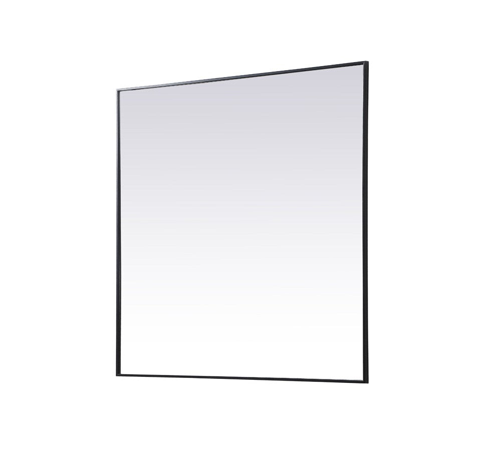 Elegant Furniture & Lighting - Eternity Metal Frame Square Mirror 48 inch in Black - MR44848BK veiw 8