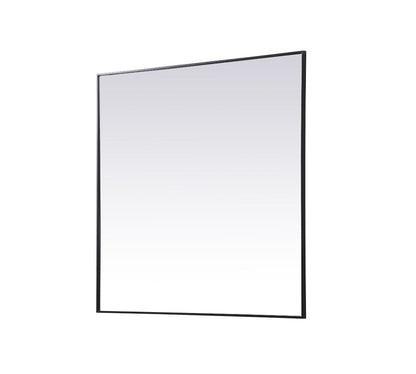 Elegant Furniture & Lighting - Eternity Metal Frame Square Mirror 48 inch in Black - MR44848BK veiw 8