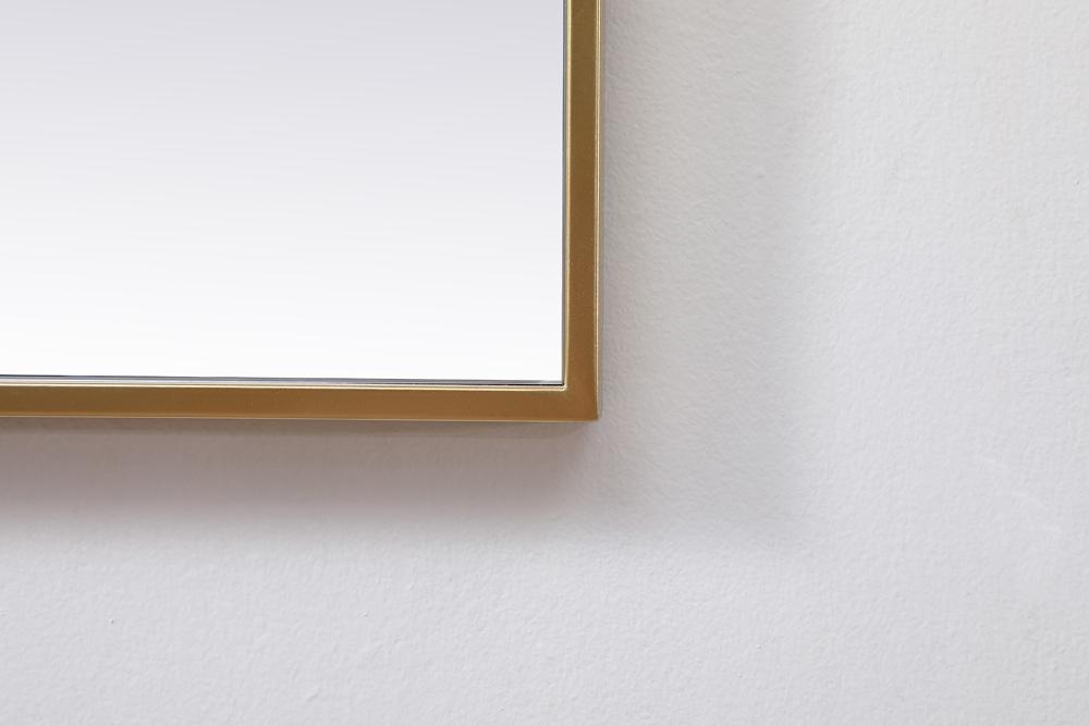 Elegant Furniture & Lighting - Eternity Metal Frame Square Mirror 48 inch in Brass - MR44848BR veiw 6