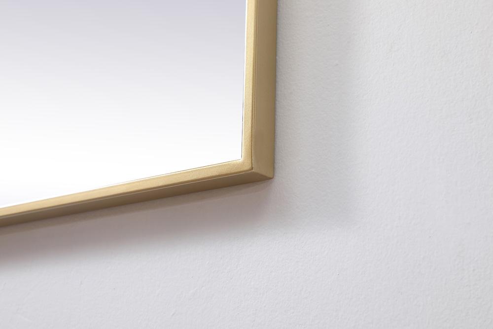 Elegant Furniture & Lighting - Eternity Metal Frame Square Mirror 48 inch in Brass - MR44848BR veiw 7