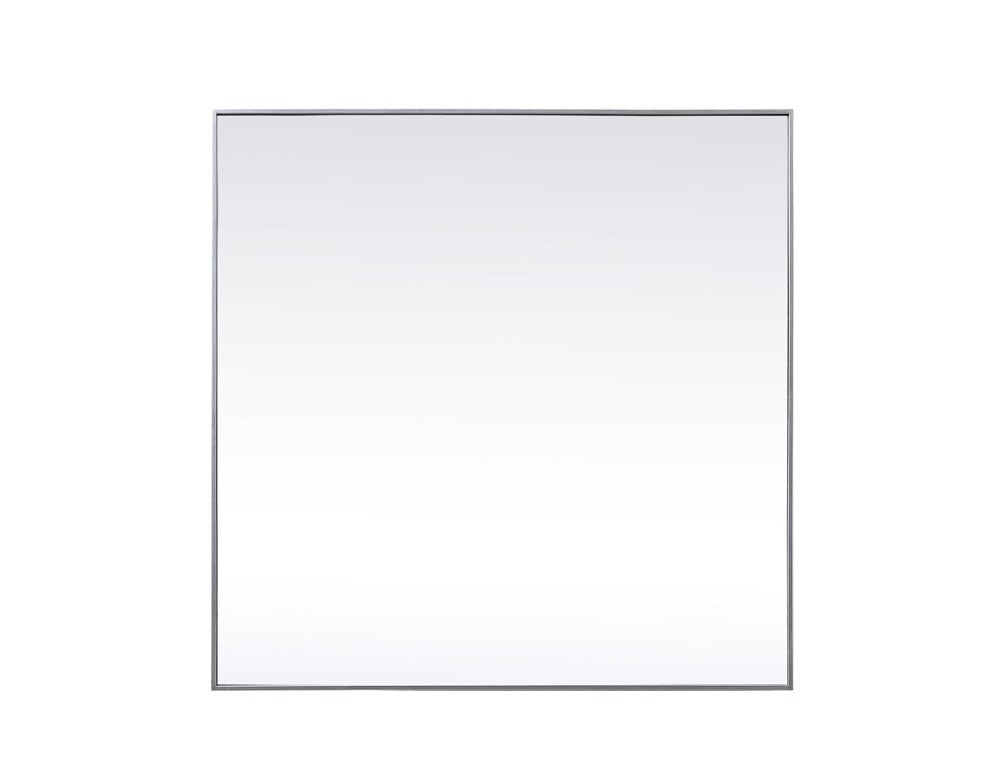 Elegant Furniture & Lighting - Eternity Metal Frame Square Mirror 48 inch in Silver - MR44848S veiw 1