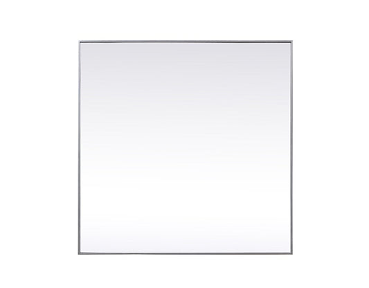 Elegant Furniture & Lighting - Eternity Metal Frame Square Mirror 48 inch in Silver - MR44848S veiw 1