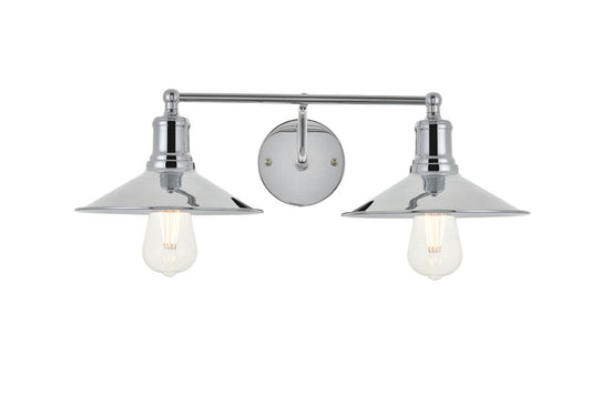 Elegant Furniture & Lighting - Etude 2 light chrome Wall Sconce - LD4033W21C veiw 1
