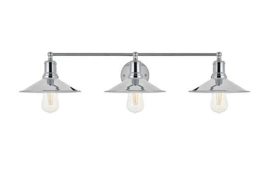 Elegant Furniture & Lighting - Etude 3 light chrome Wall Sconce - LD4033W33C veiw 1