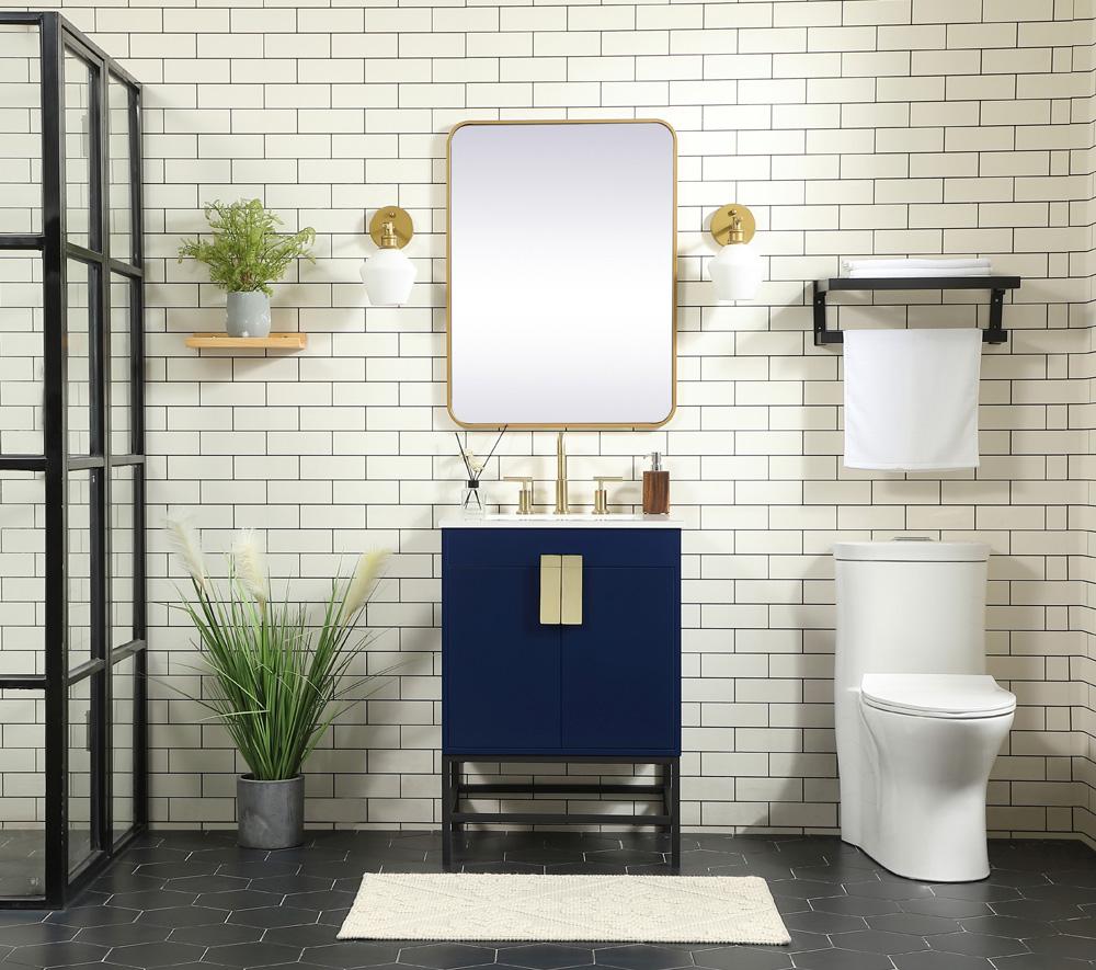 Elegant Furniture & Lighting - Eugene 24 inch Single bathroom vanity in blue - VF48824MBL veiw 5