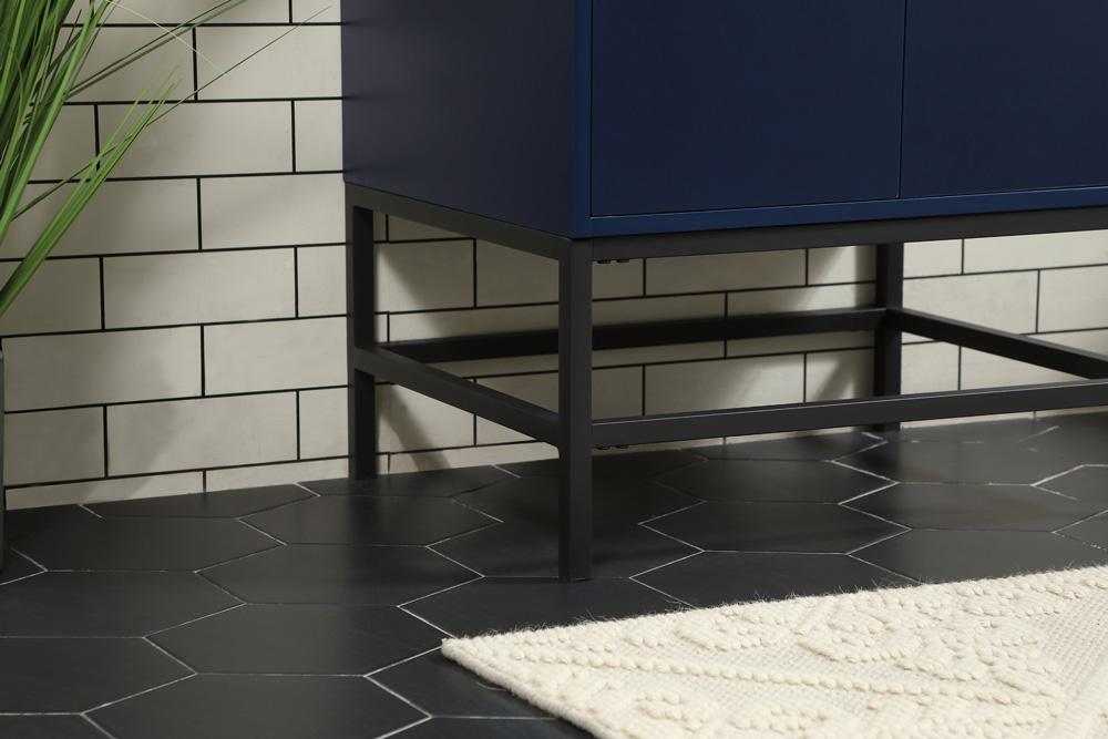 Elegant Furniture & Lighting - Eugene 24 inch Single bathroom vanity in blue - VF48824MBL veiw 7
