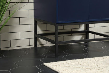 Elegant Furniture & Lighting - Eugene 24 inch Single bathroom vanity in blue - VF48824MBL veiw 7