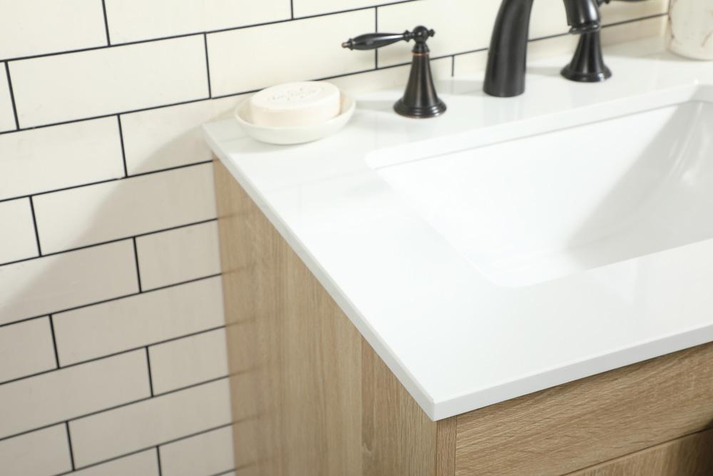 Elegant Furniture & Lighting - Eugene 24 inch Single bathroom vanity in mango wood - VF48824MW veiw 6