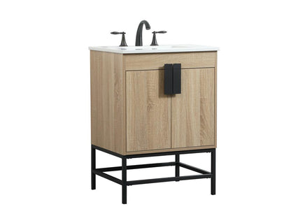Elegant Furniture & Lighting - Eugene 24 inch Single bathroom vanity in mango wood - VF48824MW veiw 8