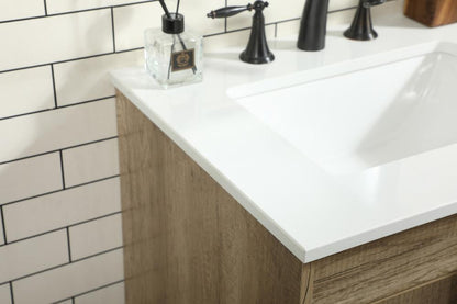 Elegant Furniture & Lighting - Eugene 24 inch Single bathroom vanity in natural oak - VF48824NT veiw 6