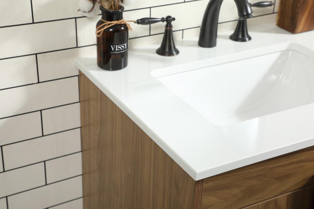 Elegant Furniture & Lighting - Eugene 24 inch Single bathroom vanity in walnut brown - VF48824WB veiw 6