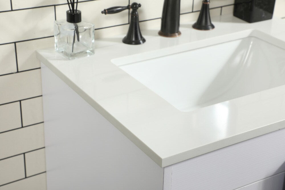 Elegant Furniture & Lighting - Eugene 24 inch Single bathroom vanity in white - VF48824MWH veiw 6