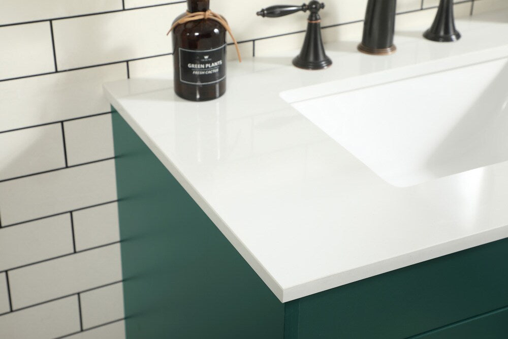 Elegant Furniture & Lighting - Eugene 30 inch Single bathroom vanity in green - VF48830MGN veiw 6