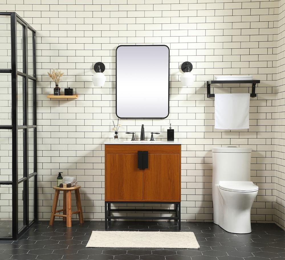 Elegant Furniture & Lighting - Eugene 30 inch Single bathroom vanity in teak - VF48830MTK veiw 5
