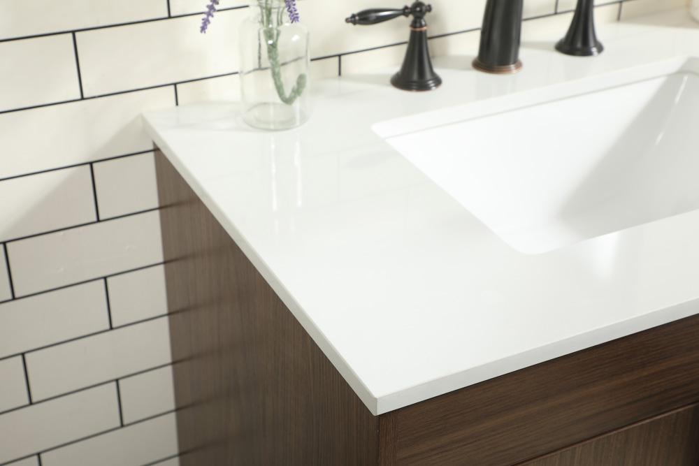 Elegant Furniture & Lighting - Eugene 30 inch Single bathroom vanity in walnut - VF48830MWT veiw 6