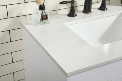 Elegant Furniture & Lighting - Eugene 30 inch Single bathroom vanity in white - VF48830MWH veiw 6