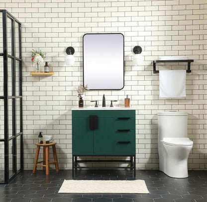 Elegant Furniture & Lighting - Eugene 32 inch Single bathroom vanity in green - VF48832MGN veiw 5