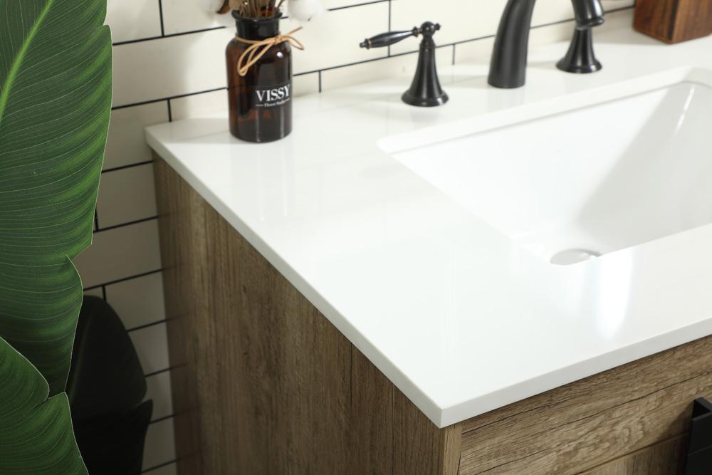 Elegant Furniture & Lighting - Eugene 32 inch Single bathroom vanity in natural oak - VF48832NT veiw 6