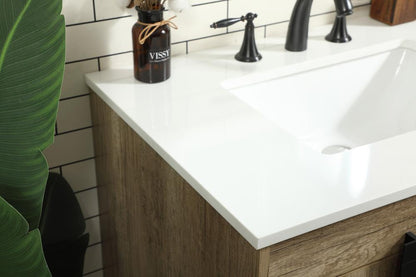 Elegant Furniture & Lighting - Eugene 32 inch Single bathroom vanity in natural oak - VF48832NT veiw 6