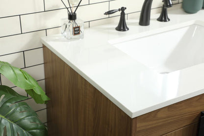 Elegant Furniture & Lighting - Eugene 32 inch Single bathroom vanity in walnut brown - VF48832WB veiw 6