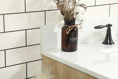 Elegant Furniture & Lighting - Eugene 32 inch Single bathroom vanity in mango wood with backsplash - VF48832MW-BS veiw 6
