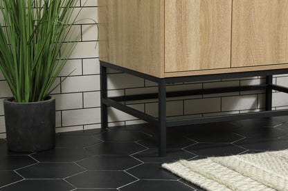 Elegant Furniture & Lighting - Eugene 32 inch Single bathroom vanity in mango wood with backsplash - VF48832MW-BS veiw 7