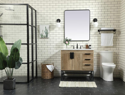 Elegant Furniture & Lighting - Eugene 36 inch Single bathroom vanity in natural oak - VF48836NT veiw 5