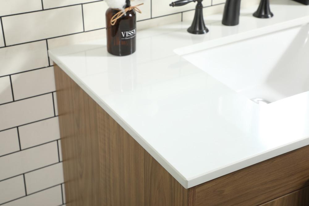 Elegant Furniture & Lighting - Eugene 36 inch Single bathroom vanity in walnut brown - VF48836WB veiw 6