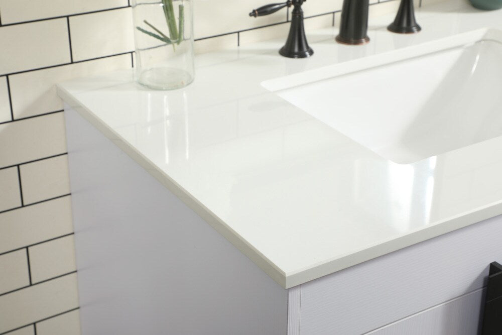 Elegant Furniture & Lighting - Eugene 36 inch Single bathroom vanity in white - VF48836MWH veiw 6