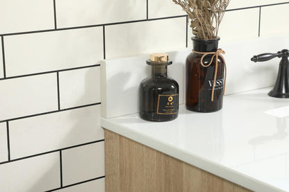 Elegant Furniture & Lighting - Eugene 36 inch Single bathroom vanity in mango wood with backsplash - VF48836MW-BS veiw 6