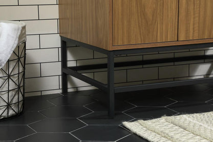 Elegant Furniture & Lighting - Eugene 36 inch Single bathroom vanity in walnut brown with backsplash - VF48836WB-BS veiw 7