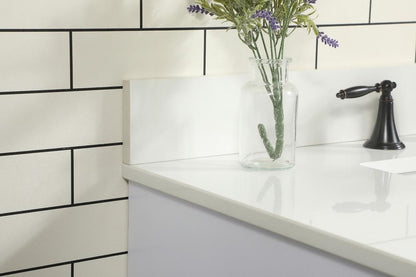 Elegant Furniture & Lighting - Eugene 36 inch Single bathroom vanity in white with backsplash - VF48836MWH-BS veiw 6