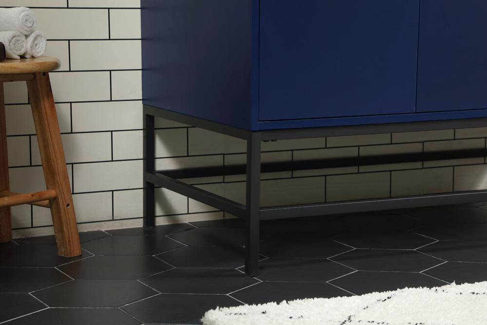 Elegant Furniture & Lighting - Eugene 42 inch Single bathroom vanity in blue - VF48842MBL veiw 7