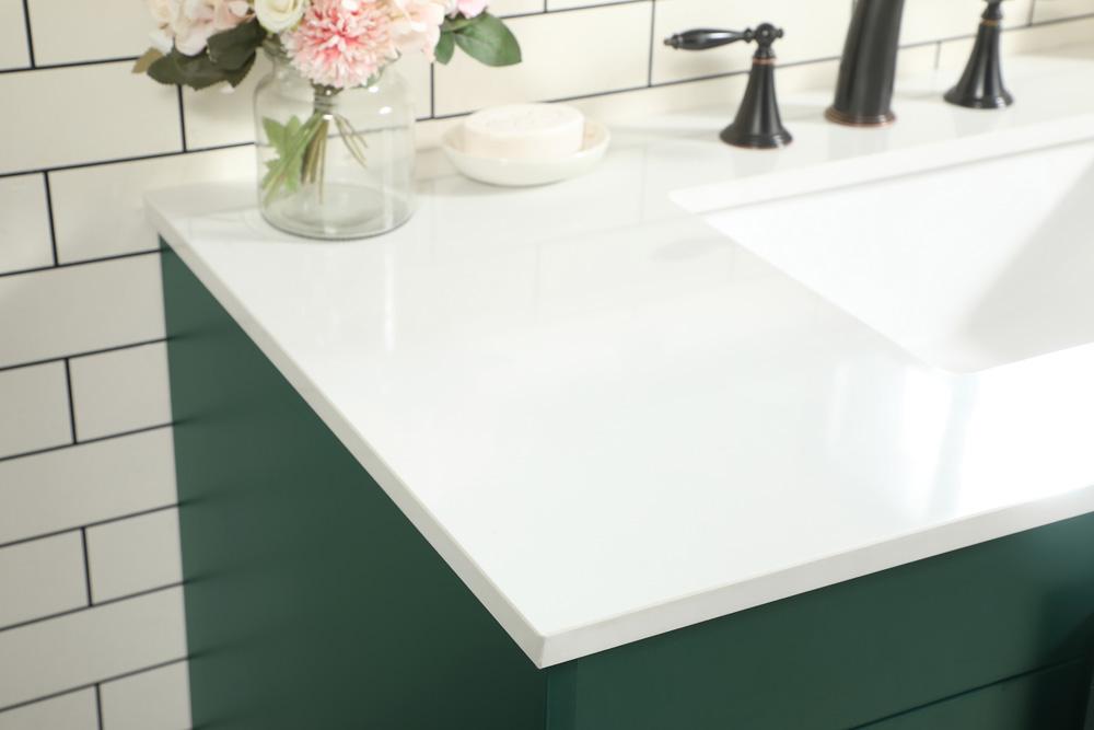 Elegant Furniture & Lighting - Eugene 42 inch Single bathroom vanity in green - VF48842MGN veiw 6