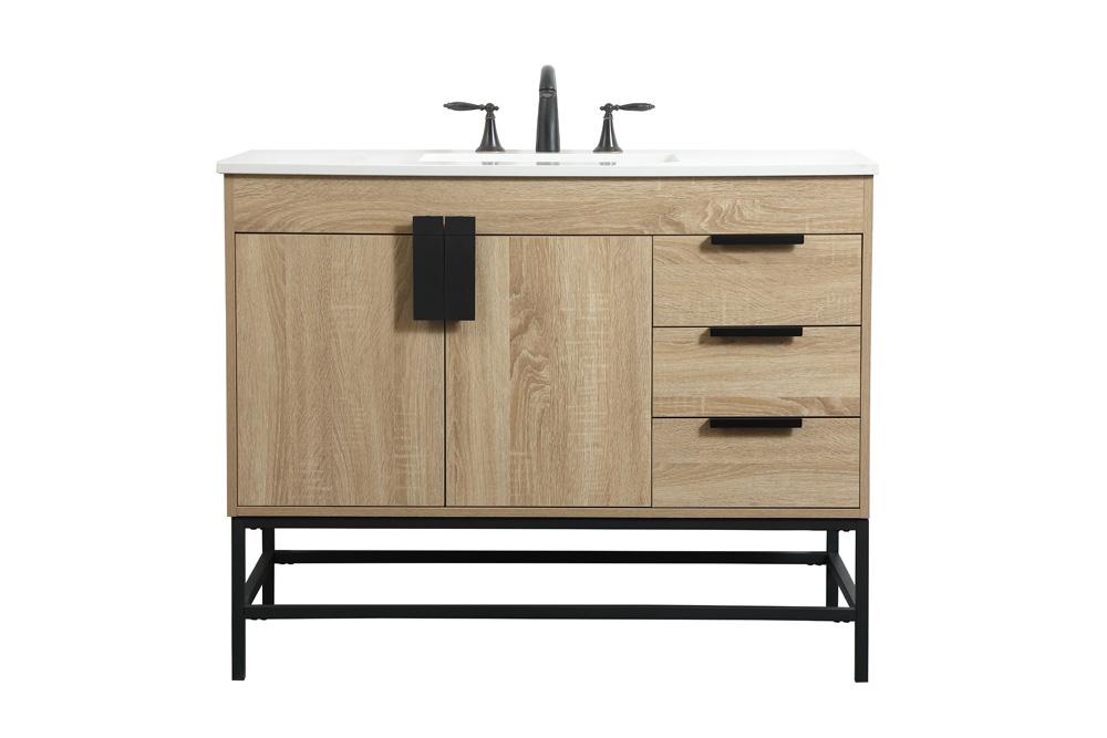 Elegant Furniture & Lighting - Eugene 42 inch Single bathroom vanity in mango wood - VF48842MW veiw 1