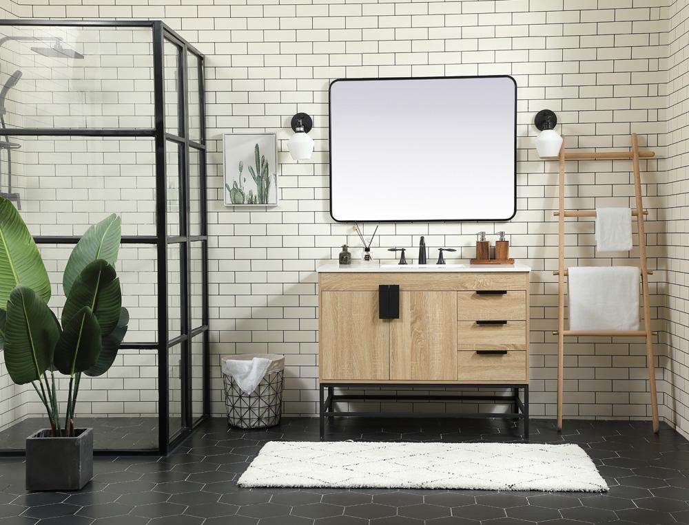 Elegant Furniture & Lighting - Eugene 42 inch Single bathroom vanity in mango wood - VF48842MW veiw 5