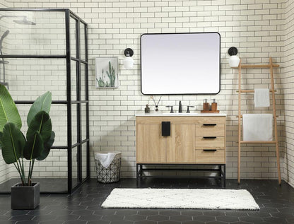 Elegant Furniture & Lighting - Eugene 42 inch Single bathroom vanity in mango wood - VF48842MW veiw 5
