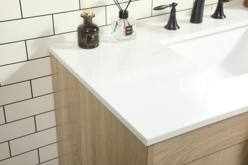 Elegant Furniture & Lighting - Eugene 42 inch Single bathroom vanity in mango wood - VF48842MW veiw 6