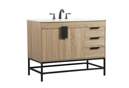Elegant Furniture & Lighting - Eugene 42 inch Single bathroom vanity in mango wood - VF48842MW veiw 8