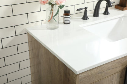 Elegant Furniture & Lighting - Eugene 42 inch Single bathroom vanity in natural oak - VF48842NT veiw 6
