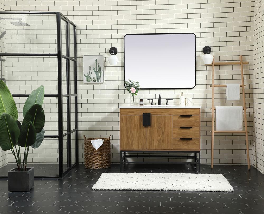 Elegant Furniture & Lighting - Eugene 42 inch Single bathroom vanity in walnut brown - VF48842WB veiw 5