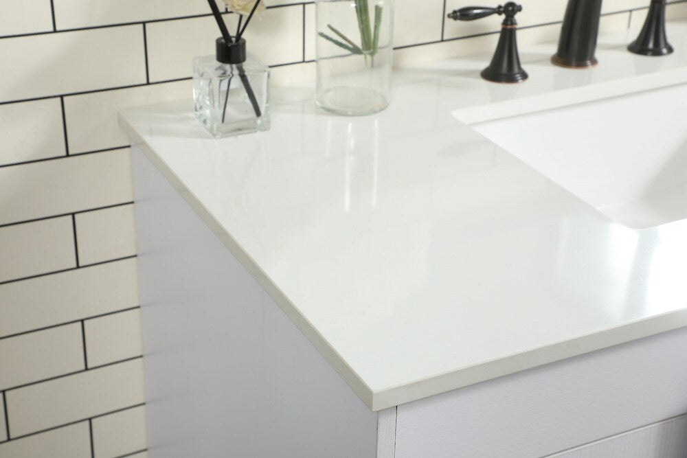 Elegant Furniture & Lighting - Eugene 42 inch Single bathroom vanity in white - VF48842MWH veiw 6