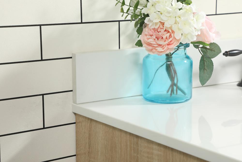 Elegant Furniture & Lighting - Eugene 42 inch Single bathroom vanity in mango wood with backsplash - VF48842MW-BS veiw 6