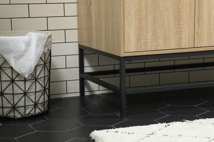 Elegant Furniture & Lighting - Eugene 42 inch Single bathroom vanity in mango wood with backsplash - VF48842MW-BS veiw 7