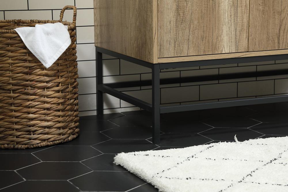 Elegant Furniture & Lighting - Eugene 42 inch Single bathroom vanity in natural oak with backsplash - VF48842NT-BS veiw 7