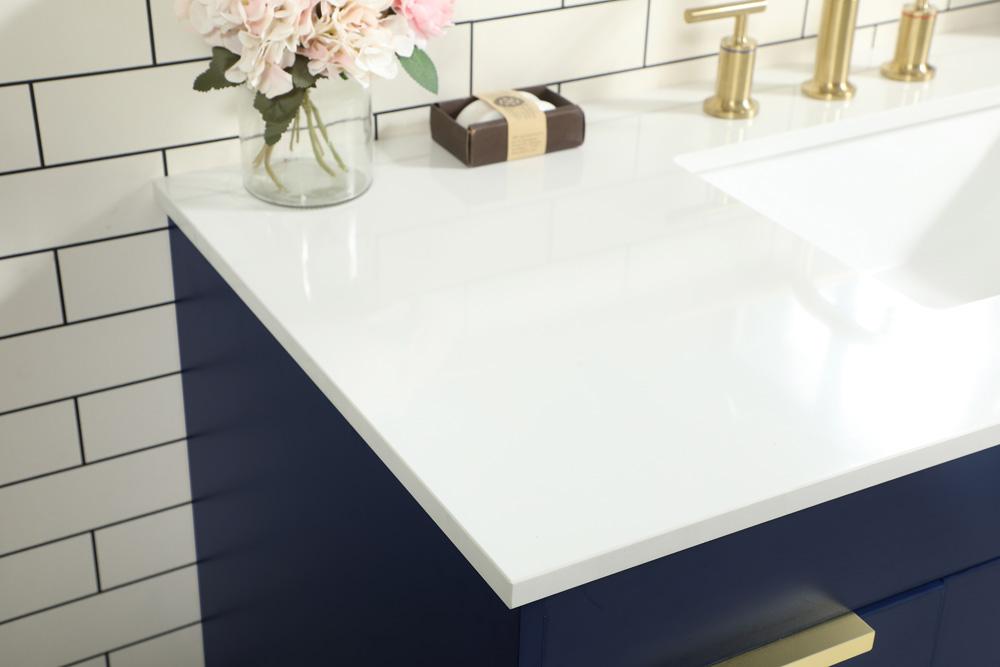 Elegant Furniture & Lighting - Eugene 48 inch Single bathroom vanity in blue - VF488W48MBL veiw 6
