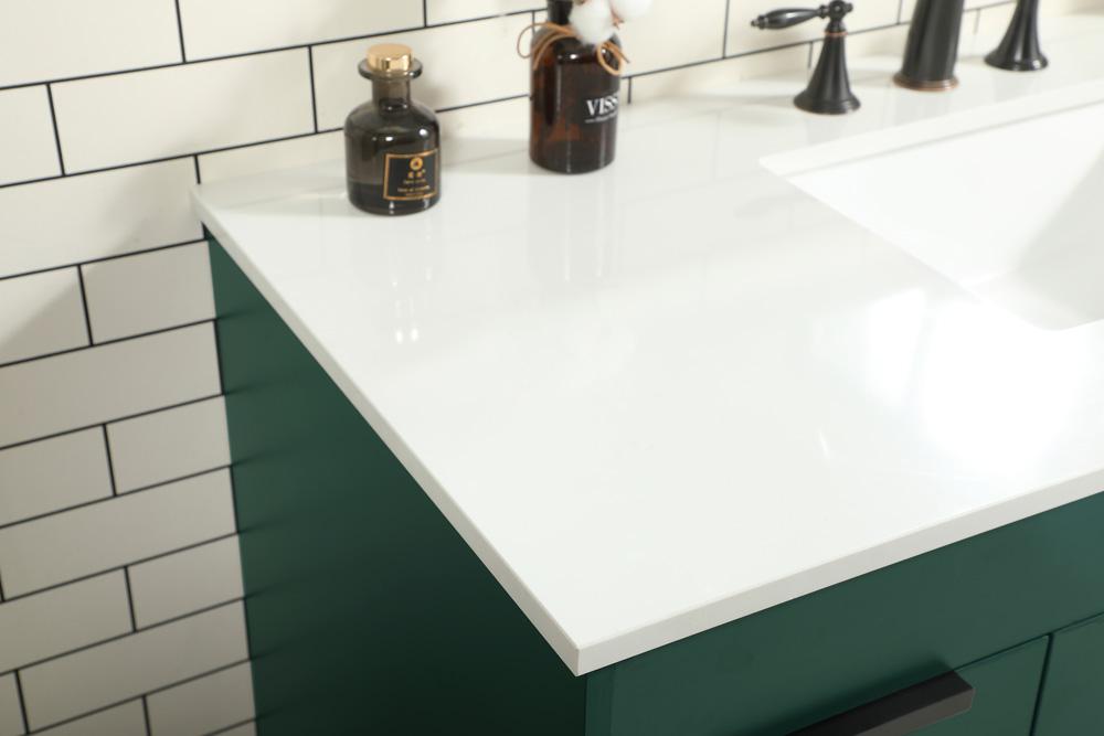 Elegant Furniture & Lighting - Eugene 48 inch Single bathroom vanity in green - VF488W48MGN veiw 6