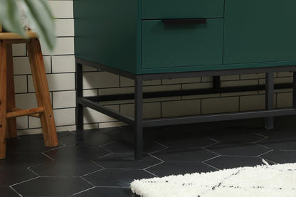 Elegant Furniture & Lighting - Eugene 48 inch Single bathroom vanity in green - VF488W48MGN veiw 7